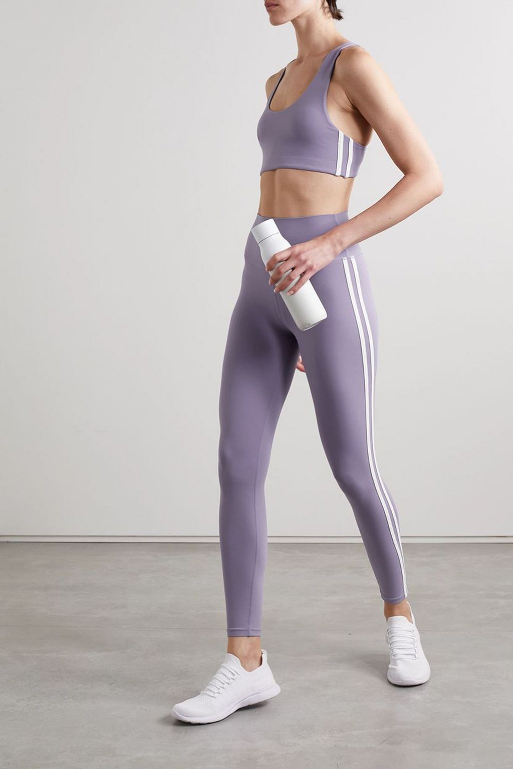 SPLITS59 Ella Airweight striped stretch sports bra