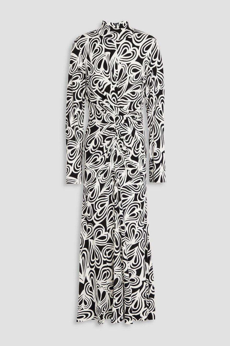 Diane Von Furstenberg Marquise Printed Wool-blend Midi Dress In Multicoloured