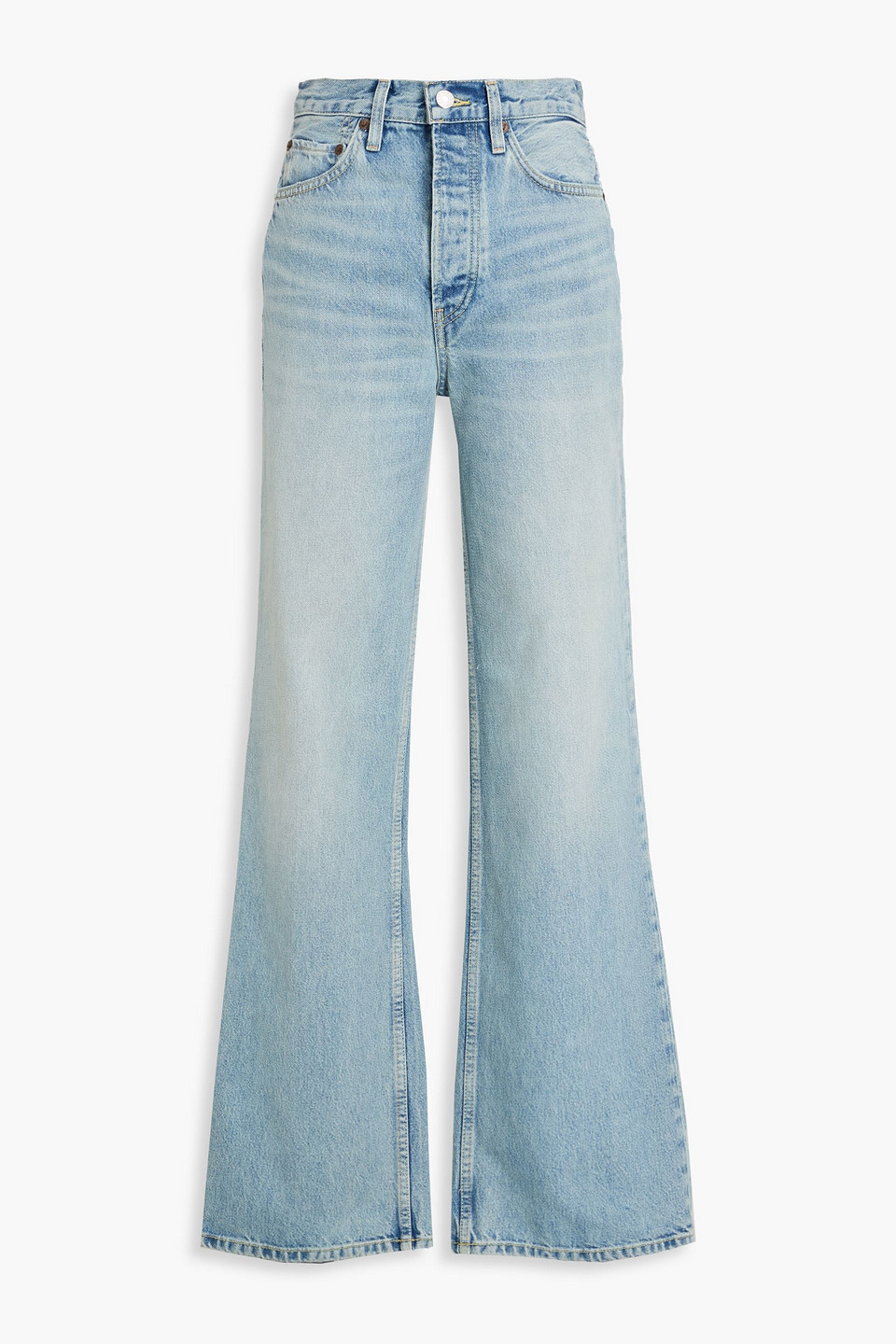 Re/done Low Rider Loose Jeans In Coolmediumblue