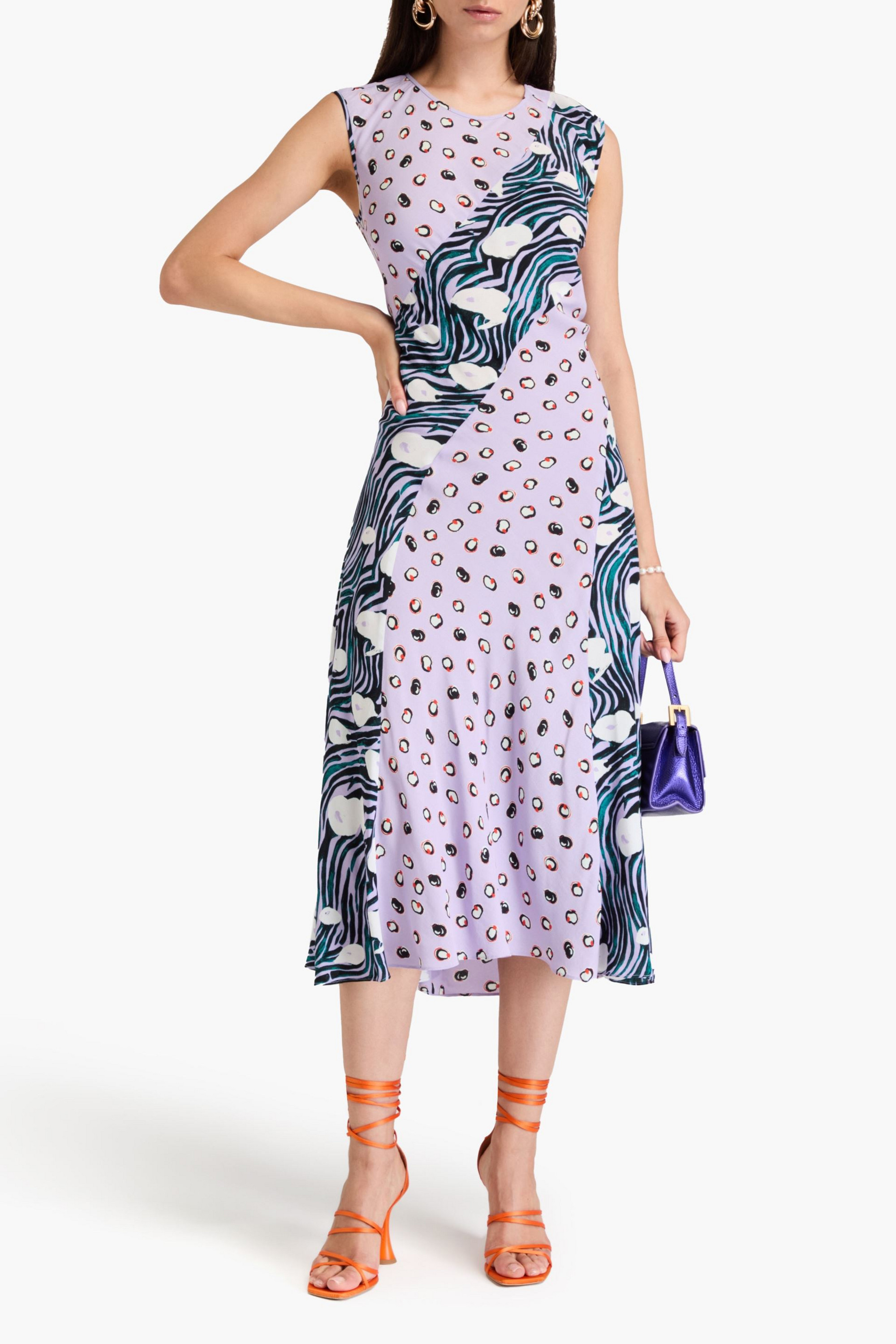 Diane von Furstenberg Sunniva printed crepe midi dress