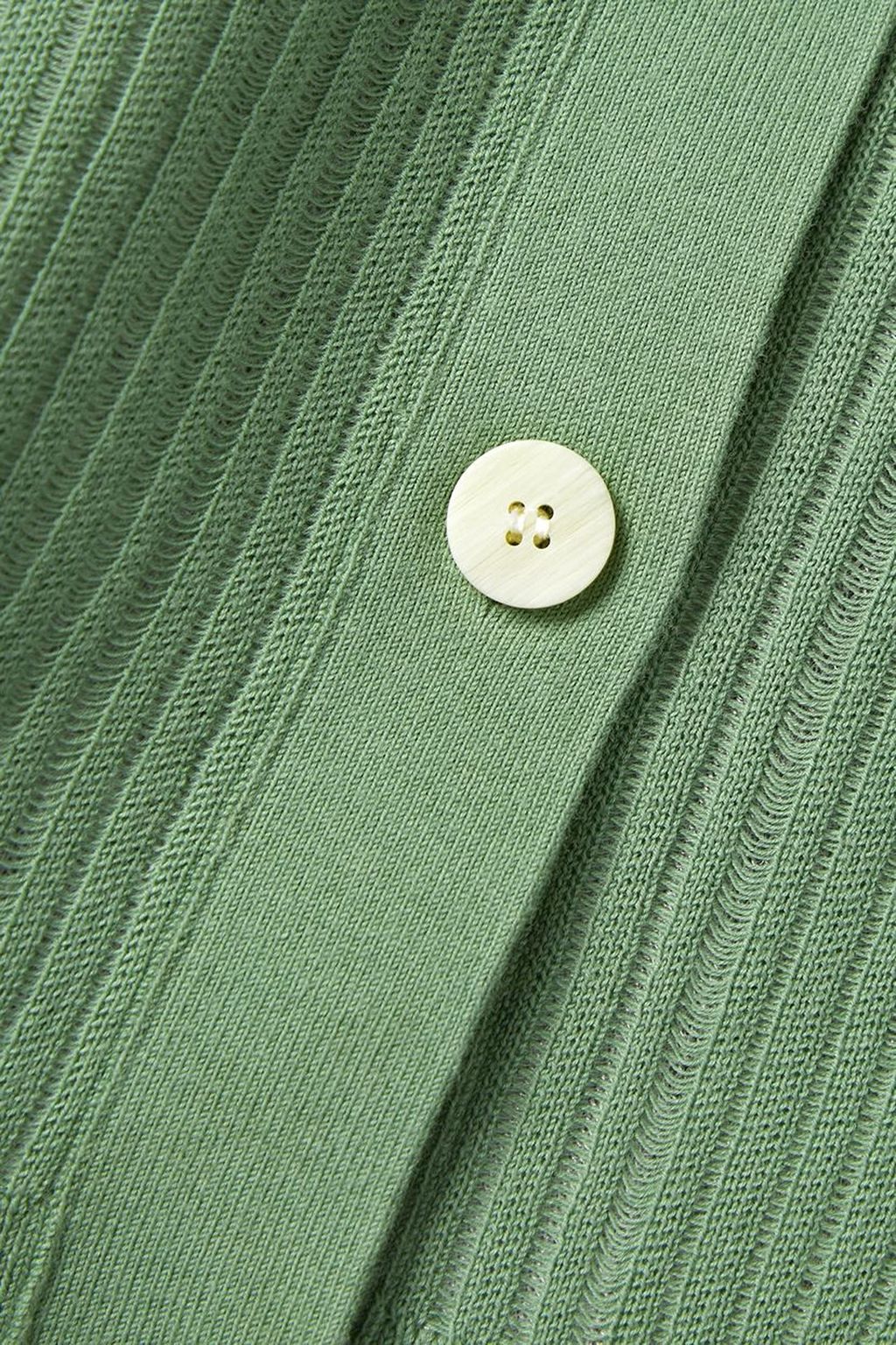 THEORY Cropped ribbed cotton-blend cardigan