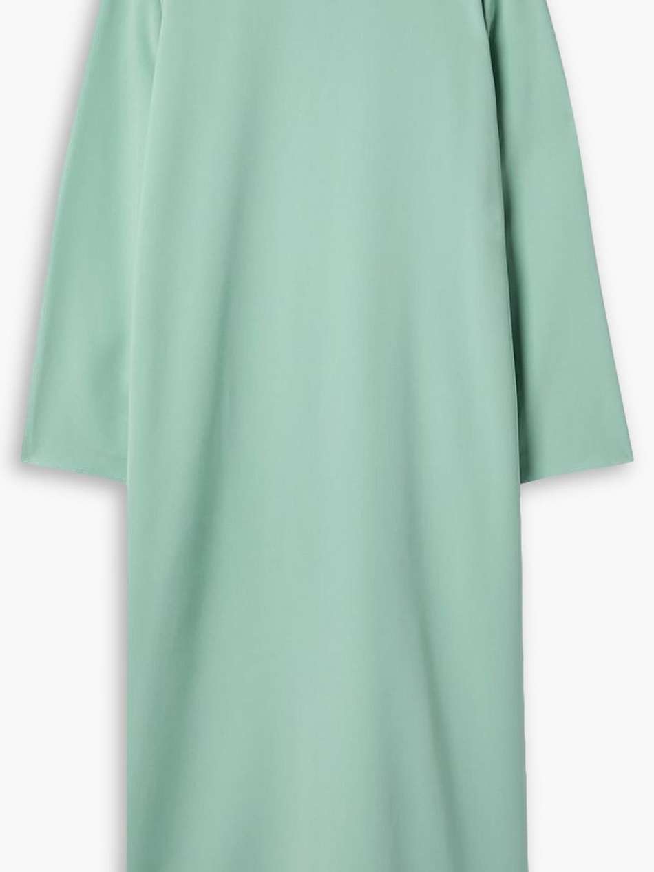 crepe midi dress