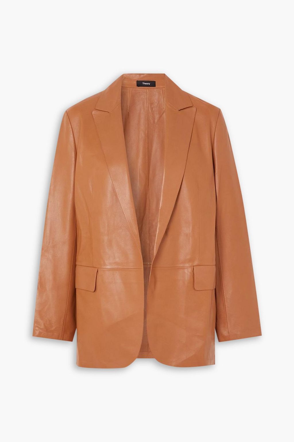 Leather jacket tan One Size