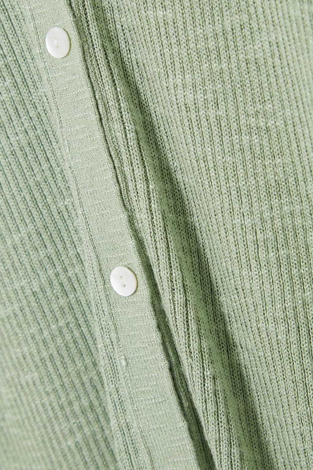 THEORY Ribbed cotton-blend shirt dress