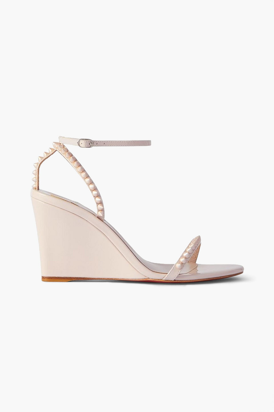 Christian Louboutin So Me Wedge Sandal In Pastel Pink