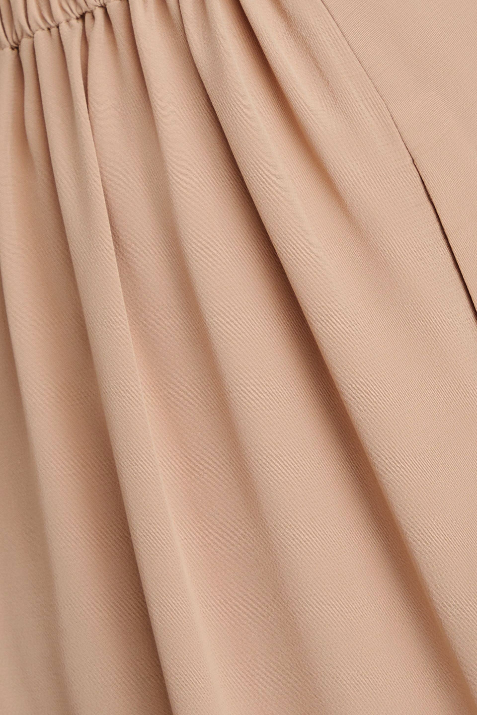 Theory Crepe Wide-leg Pants In Sand