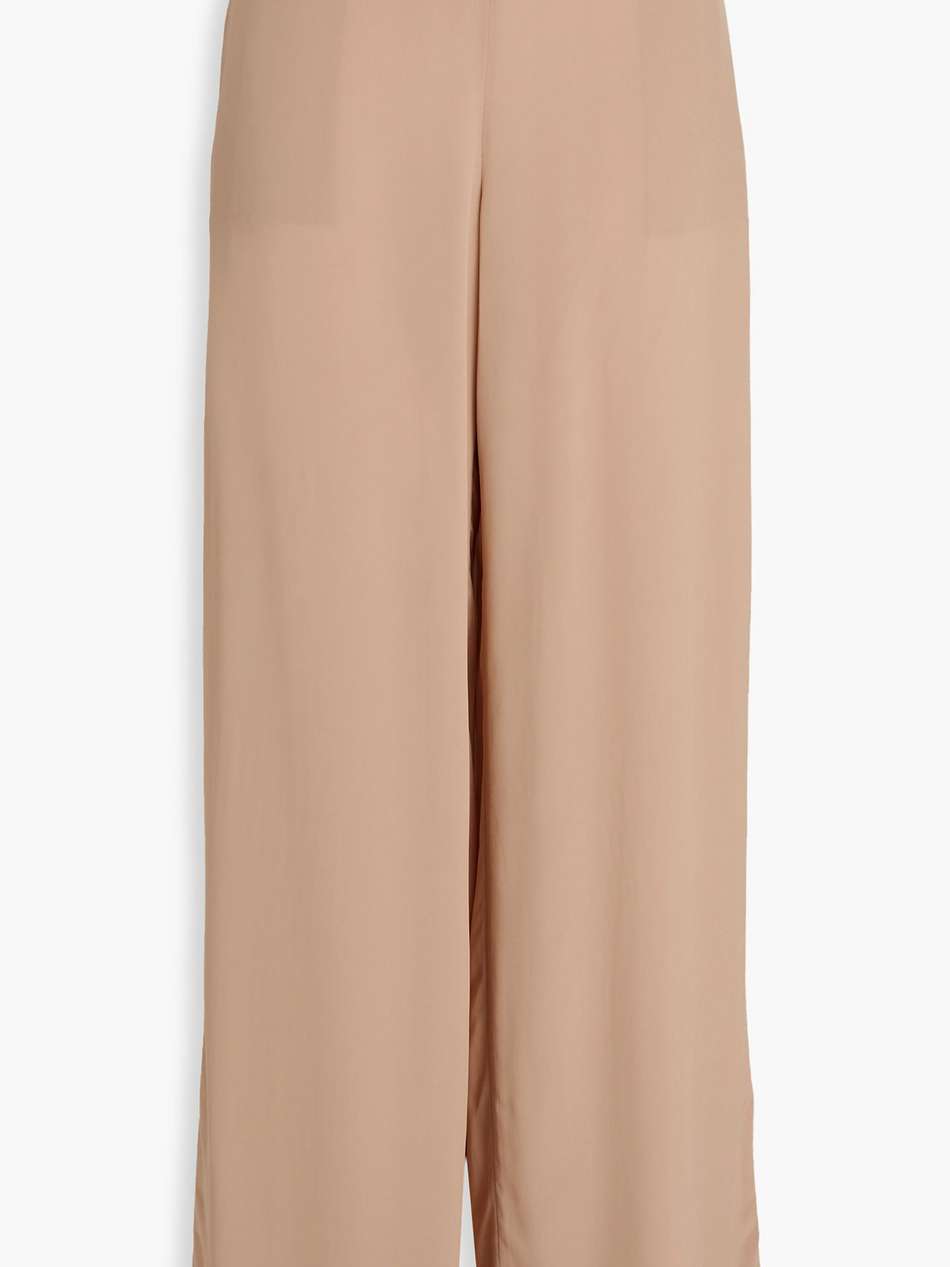 crepe wide-leg pants