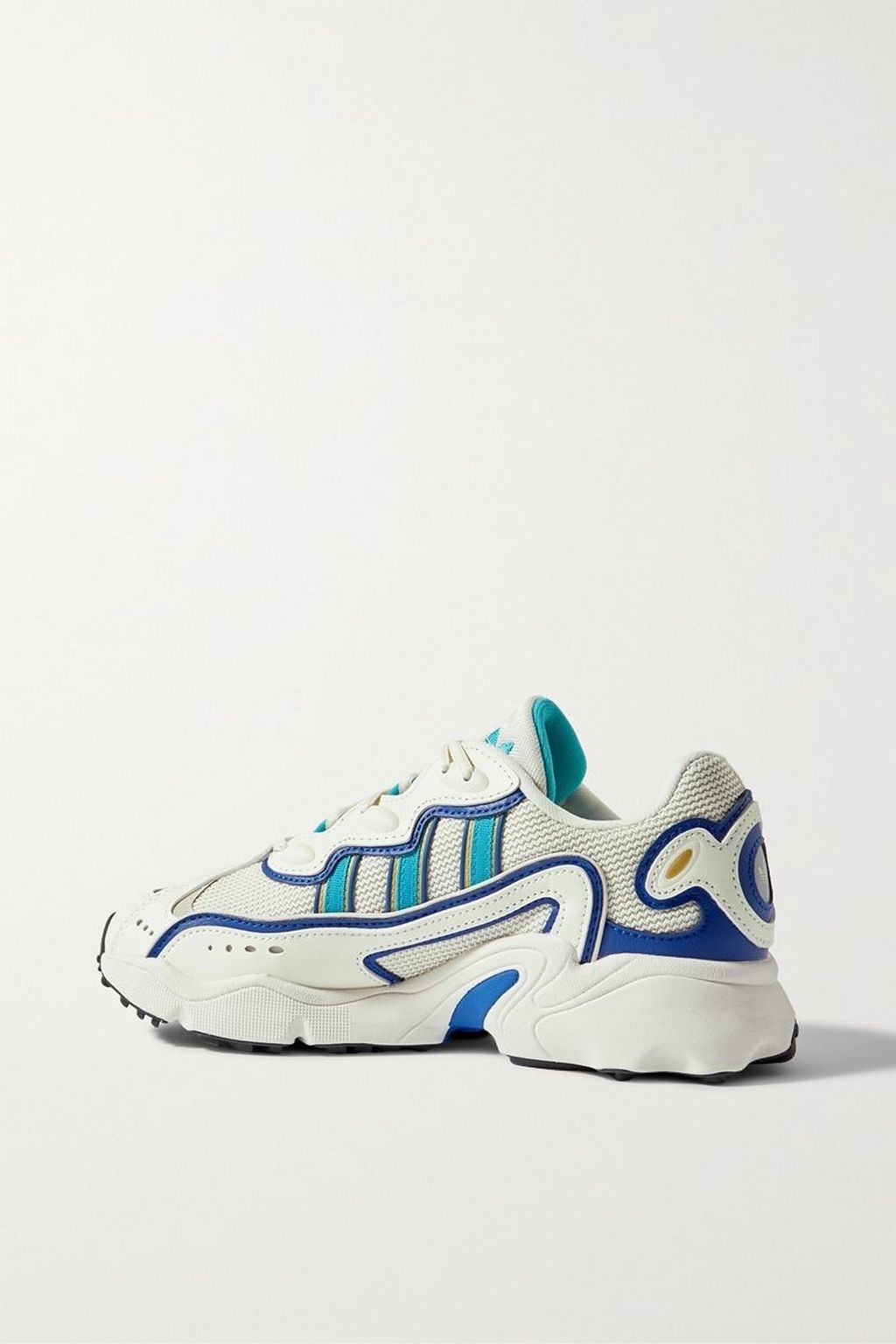 ADIDAS ORIGINALS Ozweego leather-trimmed mesh and rubber sneakers