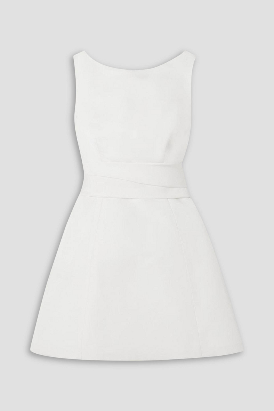 Silk-faille mini dress