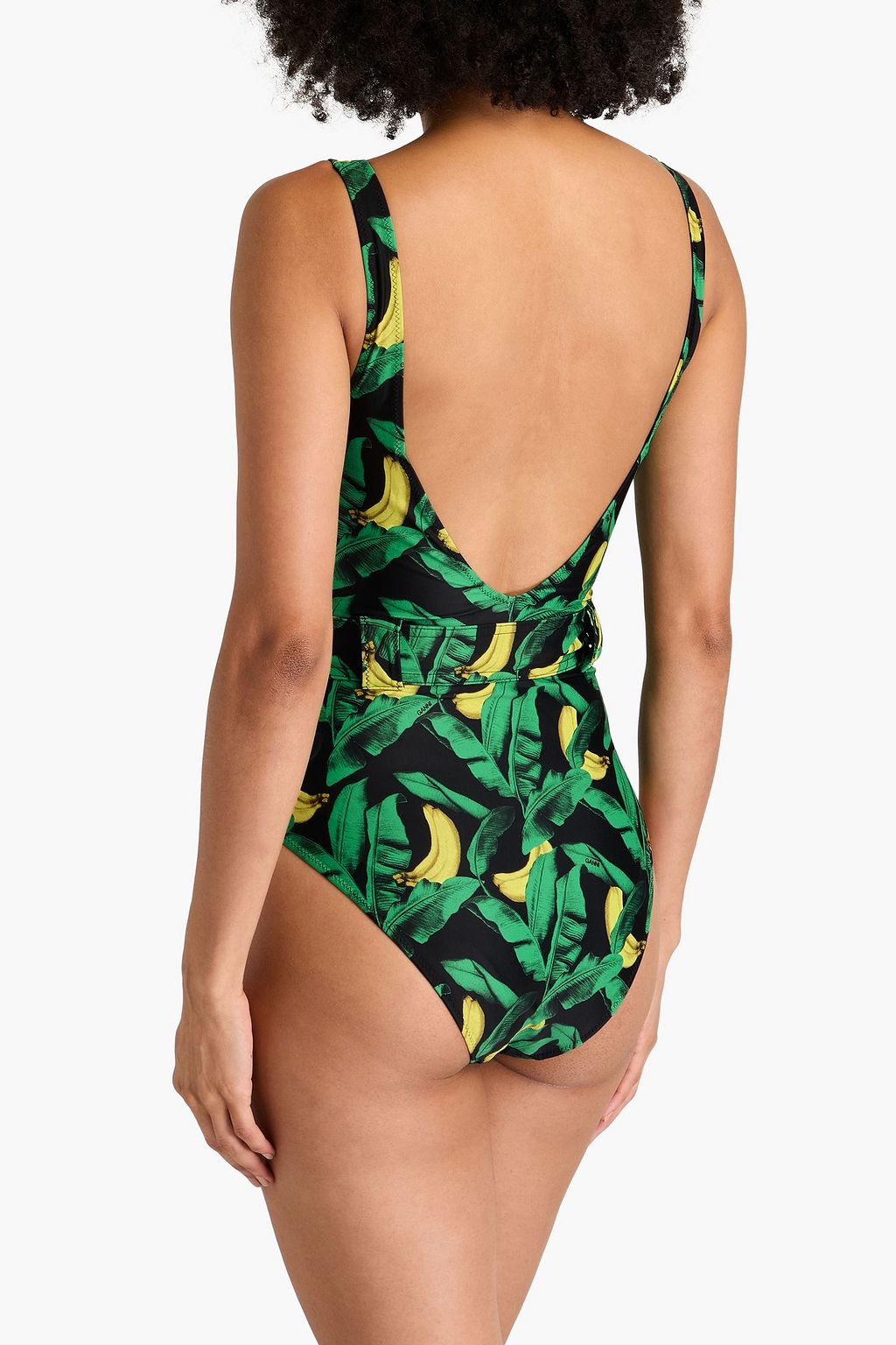GANNI Printed swimsuit