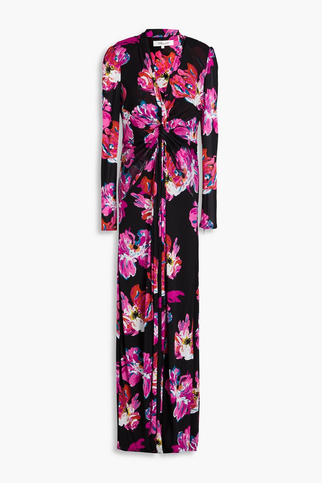 DIANE VON FURSTENBERG Anne floral-print stretch-mesh maxi