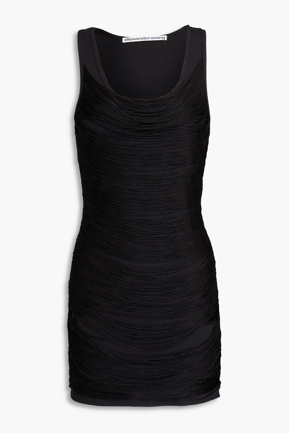 Alexander Wang Stretch-cotton Jersey Mini Dress In Black | ModeSens