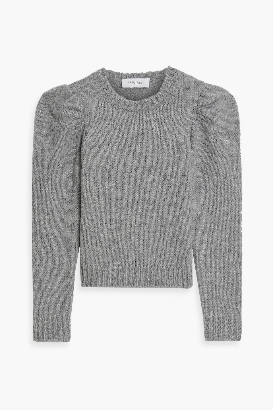 Derek Lam 10 Crosby Brushed Knitted Sweater In Gray