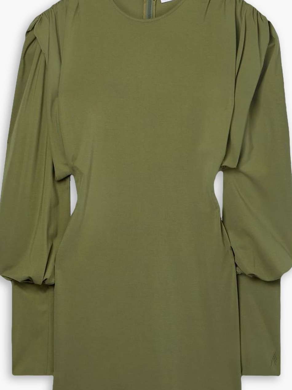 quinn draped stretch-jersey mini dress