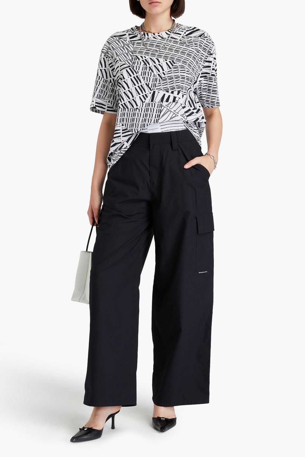 ALEXANDER WANG تي شيرت Awny من قطن جيرسي ومزين بطبعات