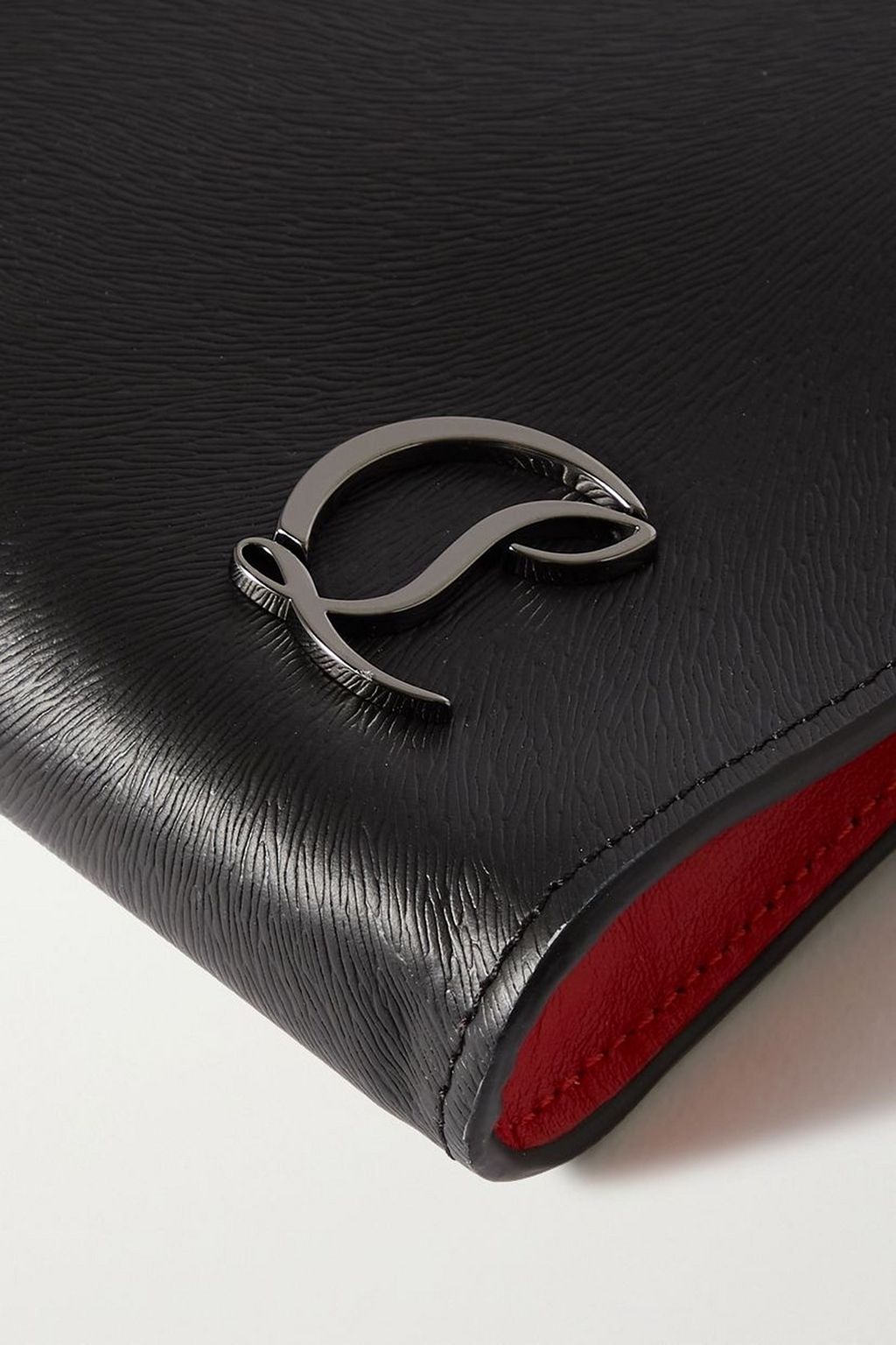 CHRISTIAN LOUBOUTIN Loubi54 textured-leather pouch