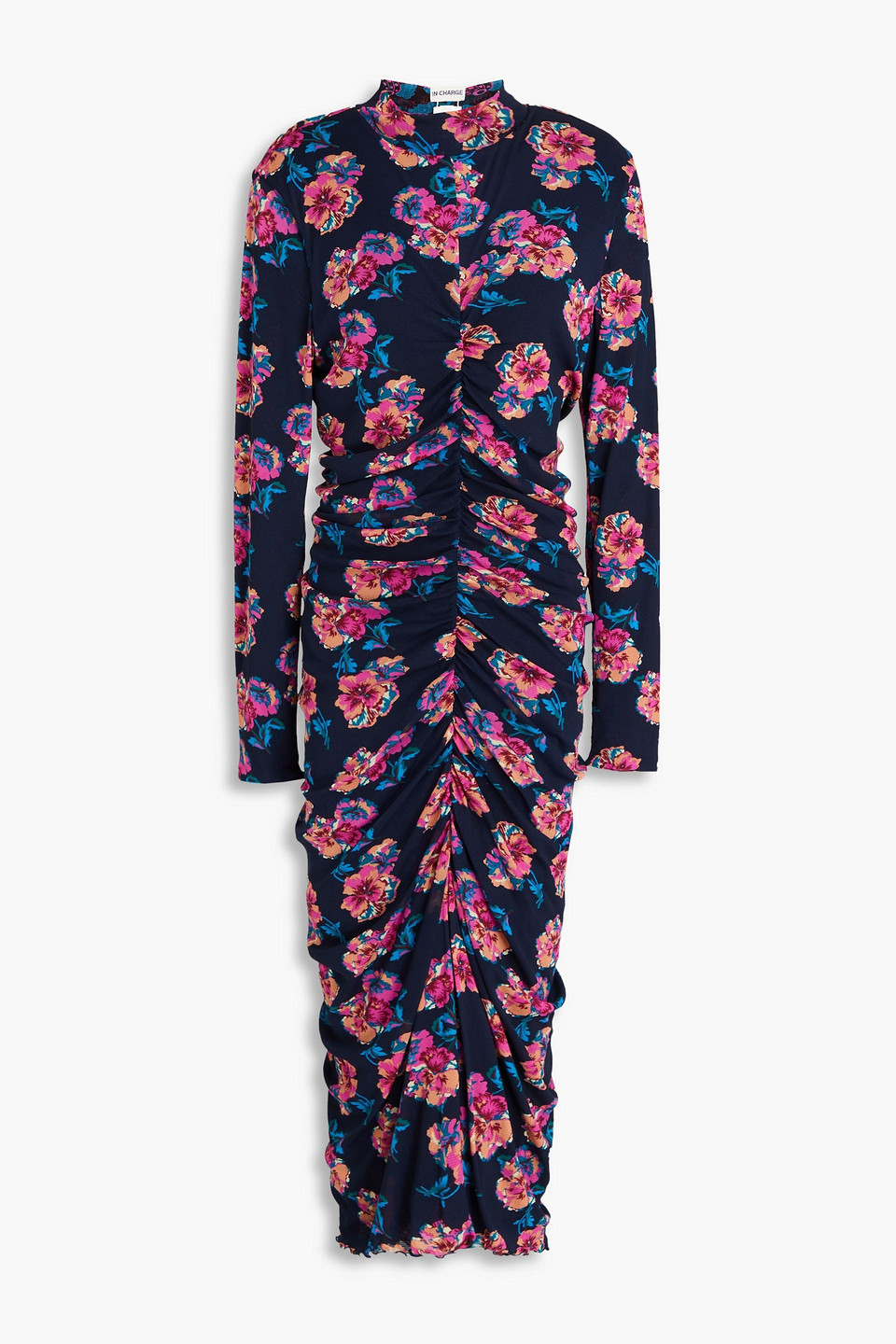 Diane Von Furstenberg Verina Reversible Midi Dress In Navy