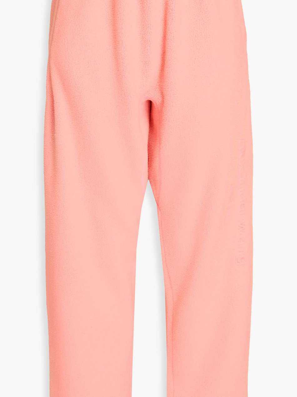 embroidered fleece track pants