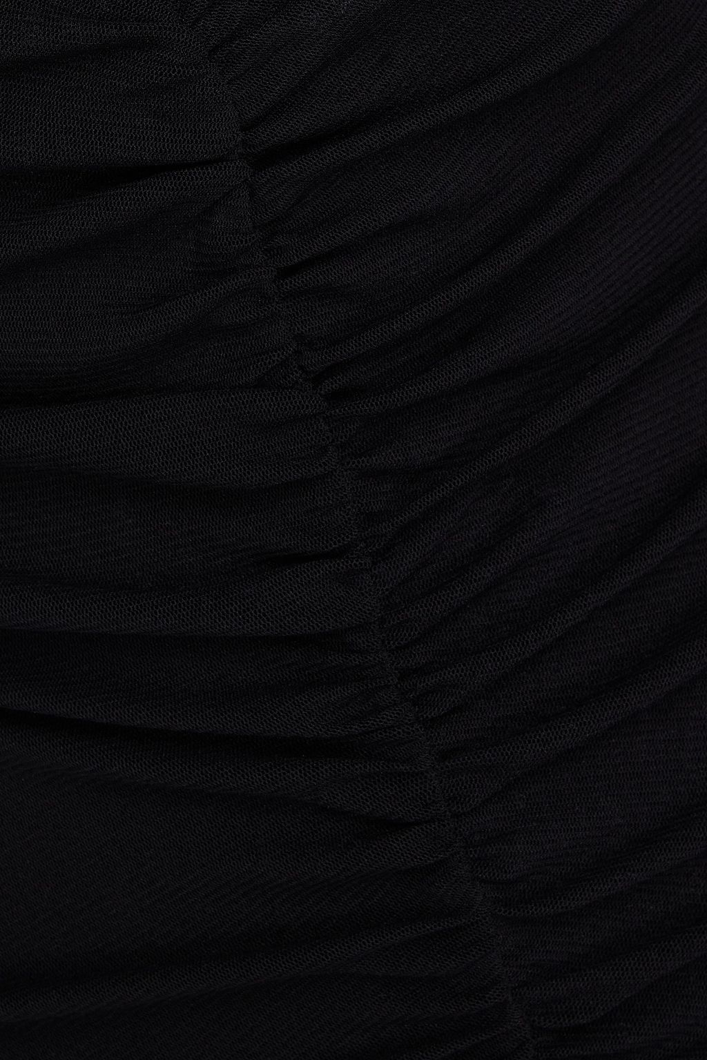 DIANE VON FURSTENBERG Elena ruched stretch-mesh mini dress
