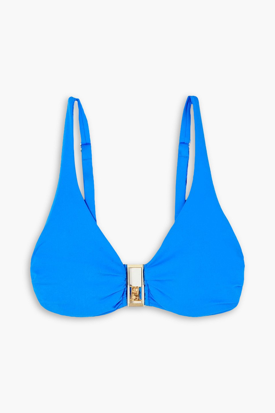 Melissa Odabash Bel Air Embellished Underwired Bikini Top In Azurblau
