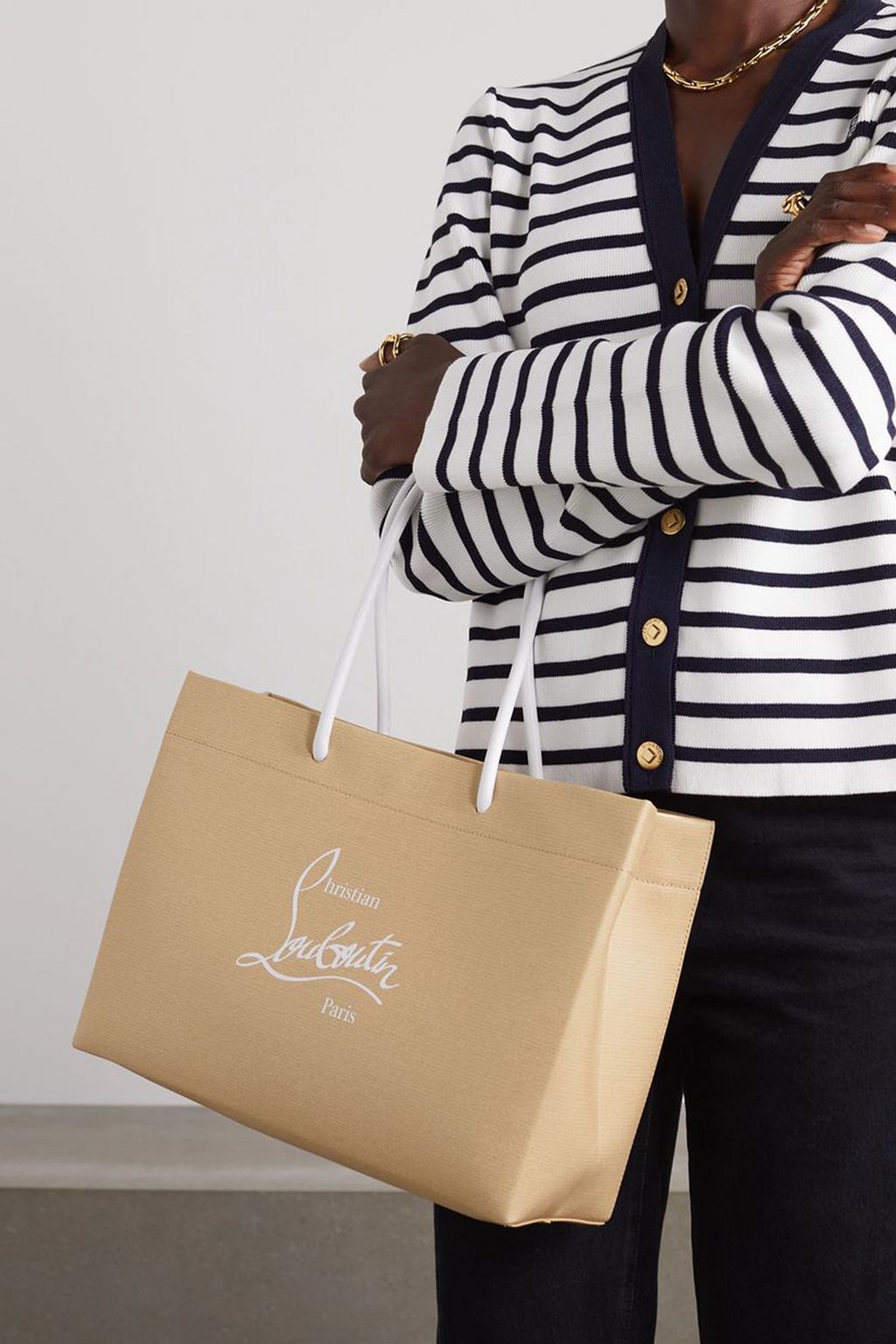 CHRISTIAN LOUBOUTIN Kraftilou small printed leather tote