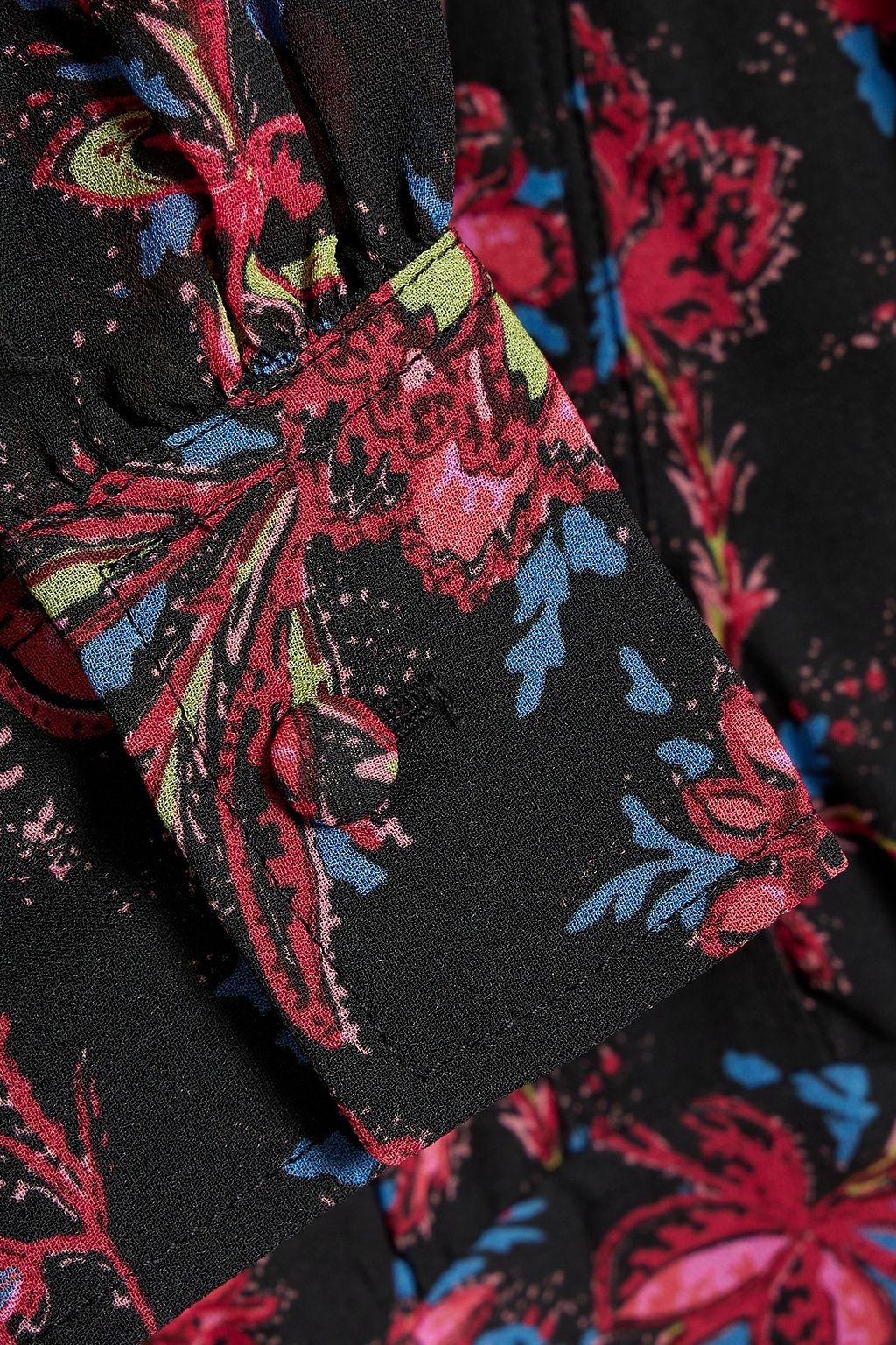 DEREK LAM 10 CROSBY Tracy floral-printed chiffon midi dress
