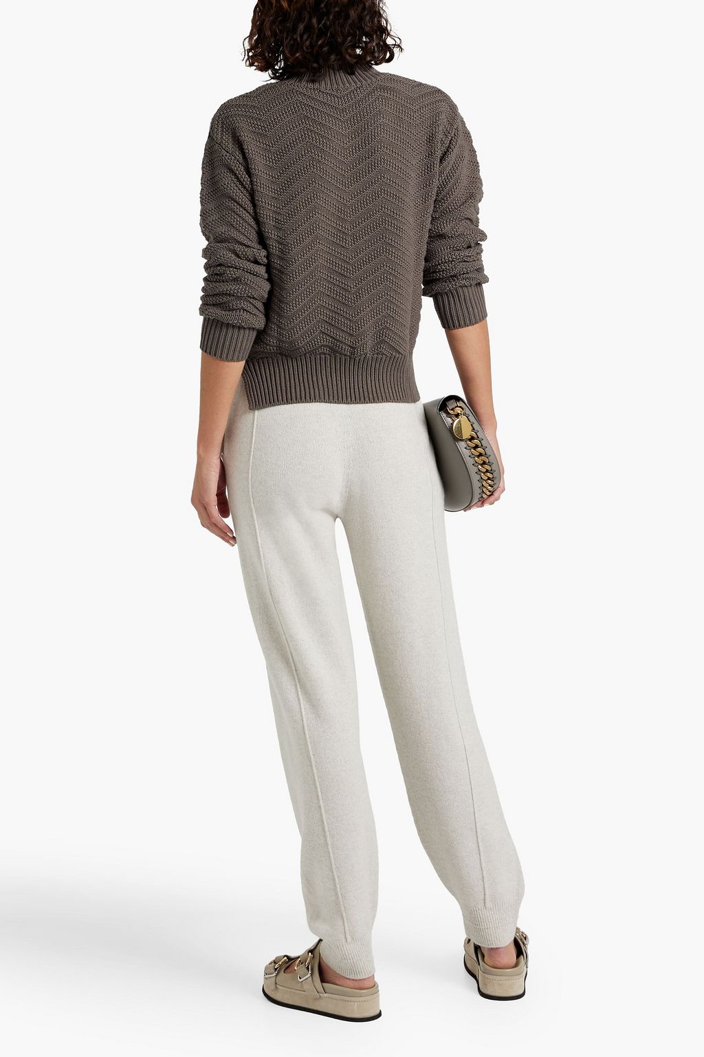 AUTUMN CASHMERE Cable-knit cotton sweater