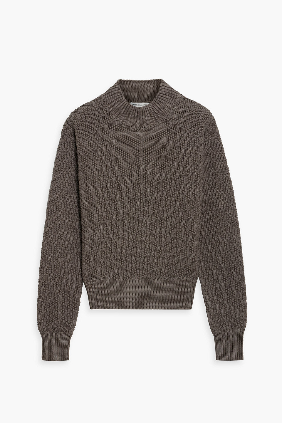Autumn Cashmere Cable-knit Cotton Sweater In Gray