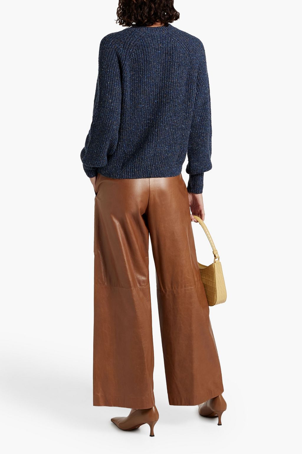 AUTUMN CASHMERE Donegal ribbed-knit sweater