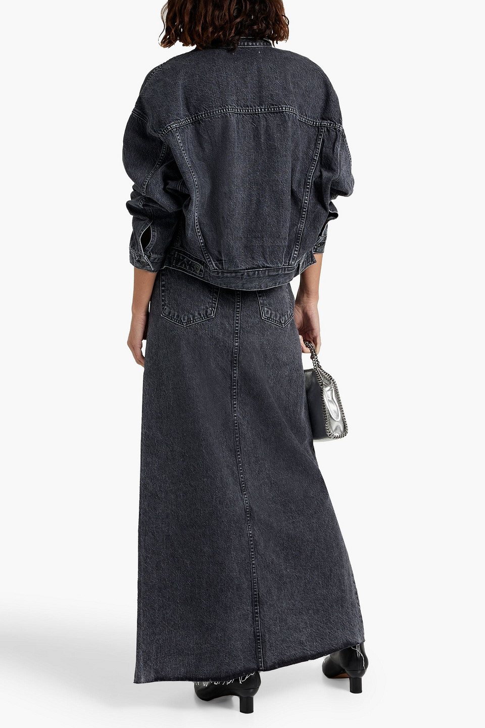 SLVRLAKE DALLAS DENIM MAXI SKIRT