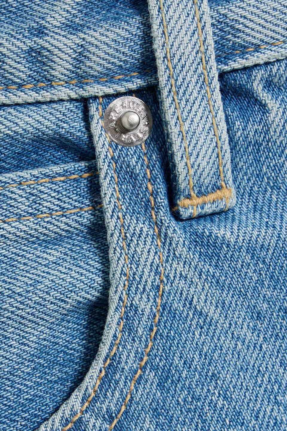 Slvrlake Mica High Waist Wide Leg Jeans In Mid Denim
