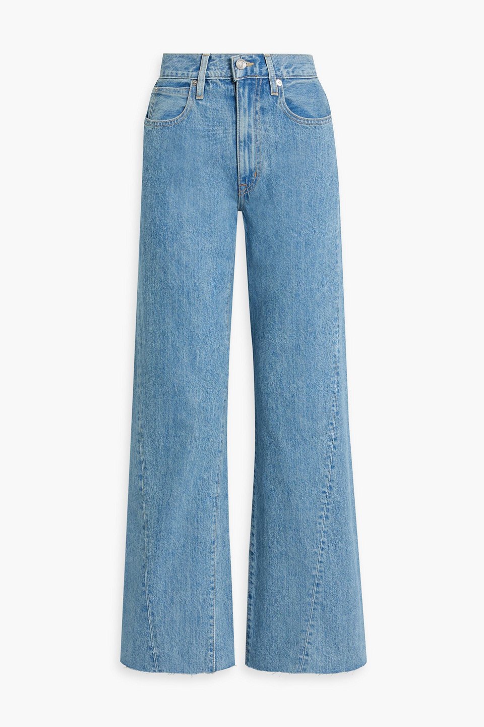 Slvrlake Mica High Waist Wide Leg Jeans In Mid Denim