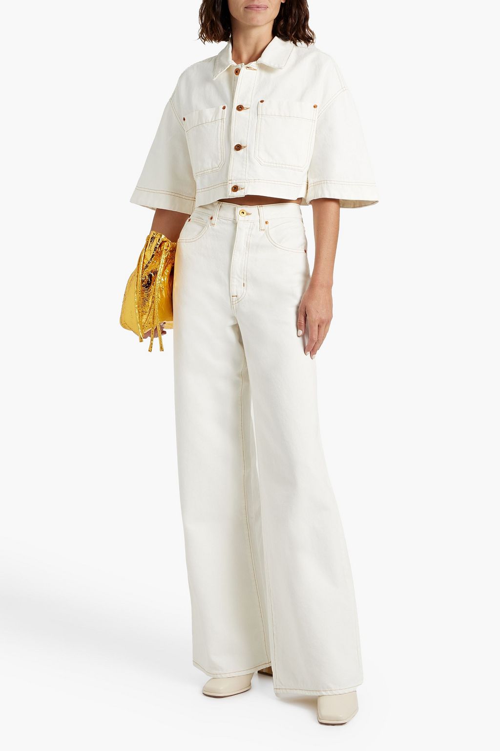 SLVRLAKE Eva high-rise wide-leg jeans