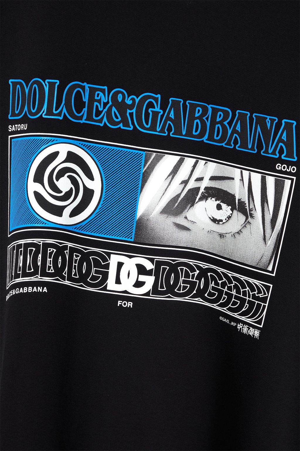 DOLCE&GABBANA Printed French cotton-terry sweatshirt