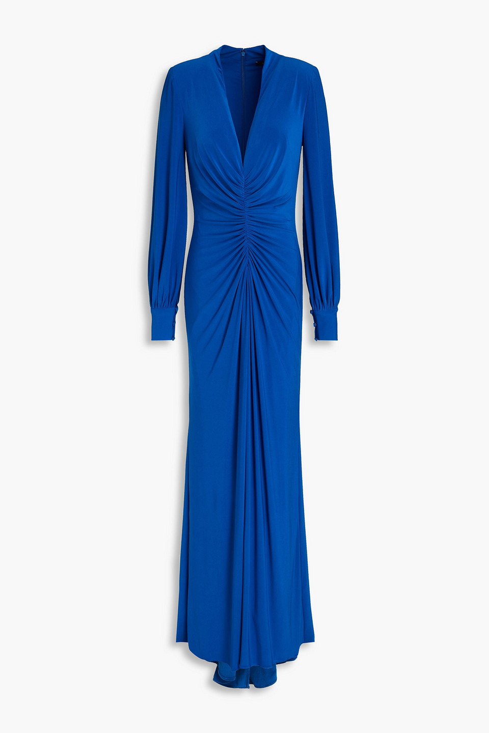 Ruched jersey gown