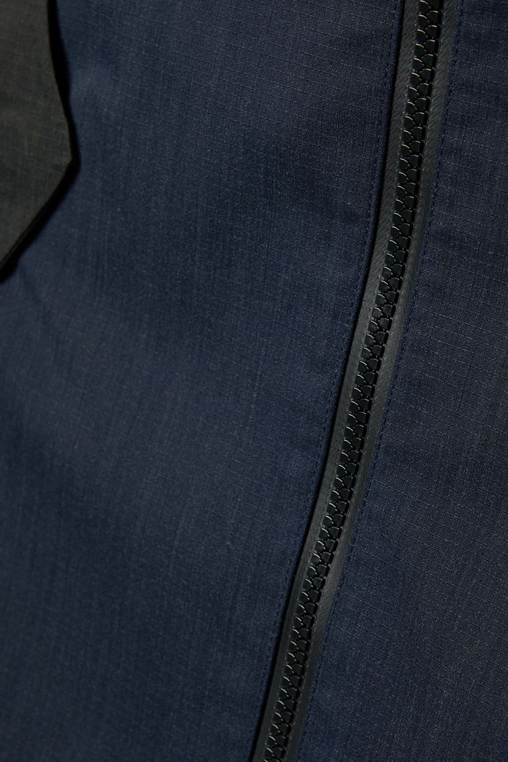 SNOW PEAK + KOZABURO hooded two-tone ripstop jacket