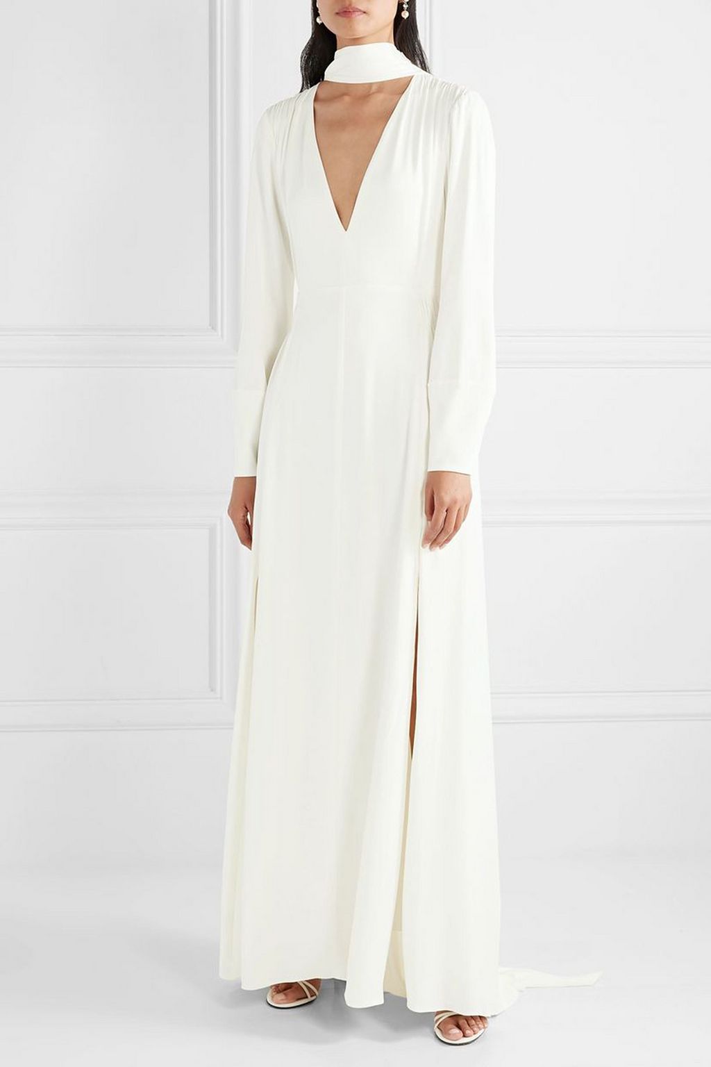 VANESSA COCCHIARO The Ada smocked satin gown