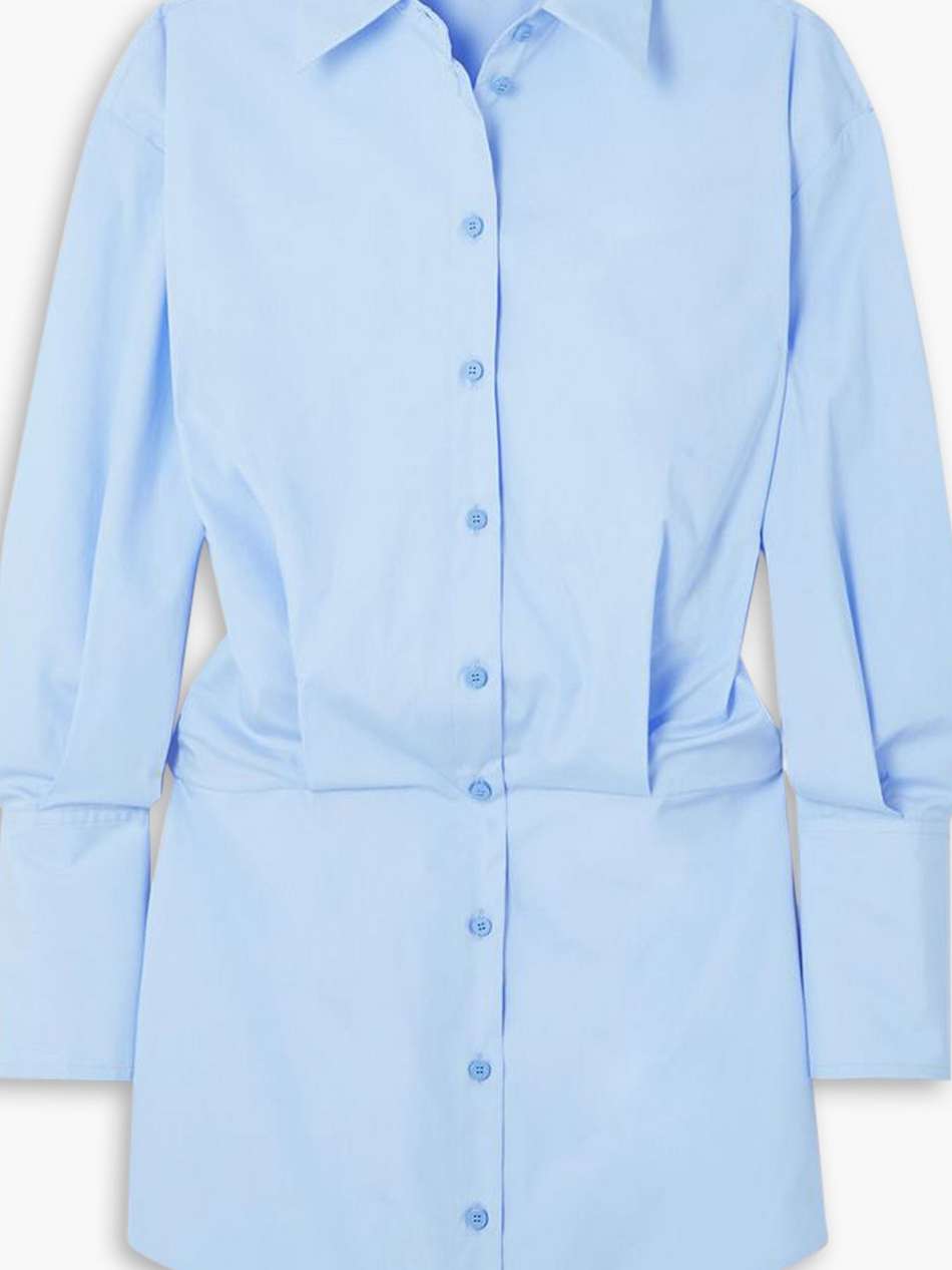 silvye cotton-poplin mini shirt dress