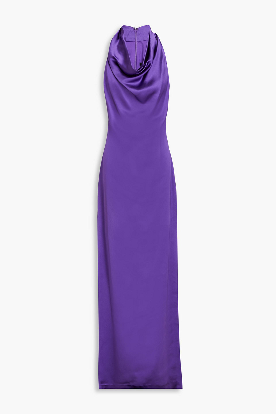 Badgley Mischka Women's Draped Satin Gown In Purple