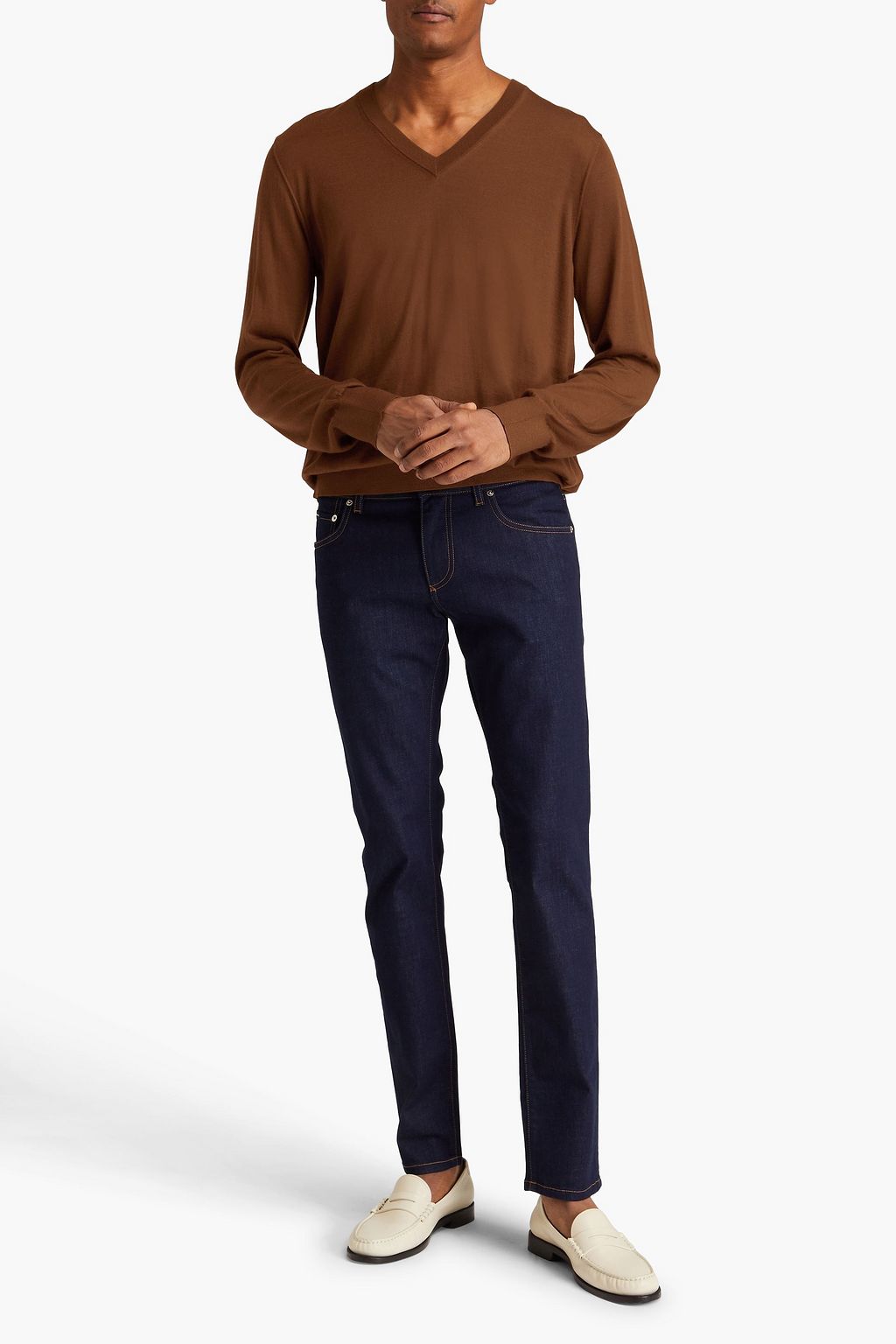 Dolce & Gabbana Brown Cashmere Turtle Neck Pullover Sweater main image 0