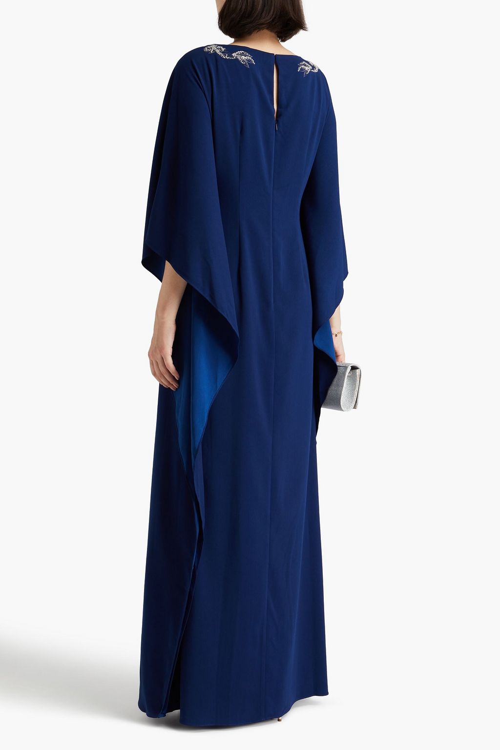 MARCHESA NOTTE قفطان من الكريب بتصميم مزركش