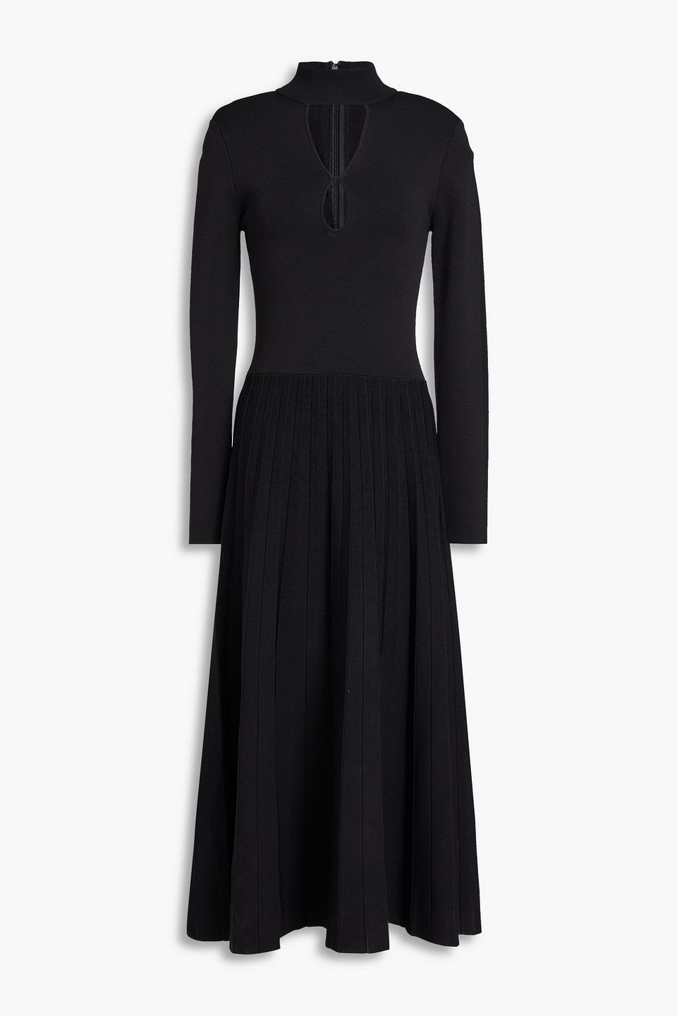 Mackenzie cutout ribbed-knit midi dress