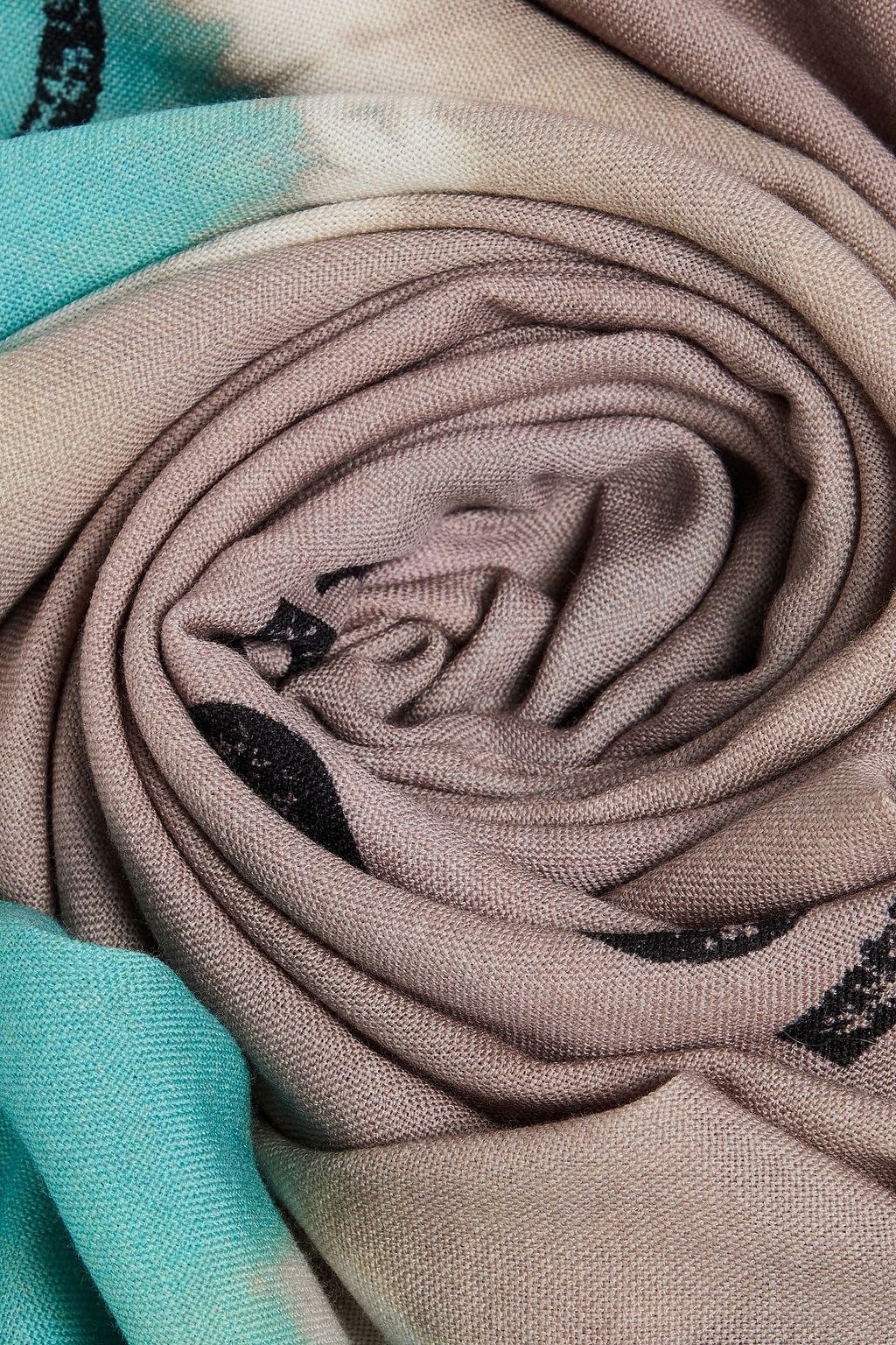 ACNE STUDIOS وشاح من الصوف بطبعة التاي داي