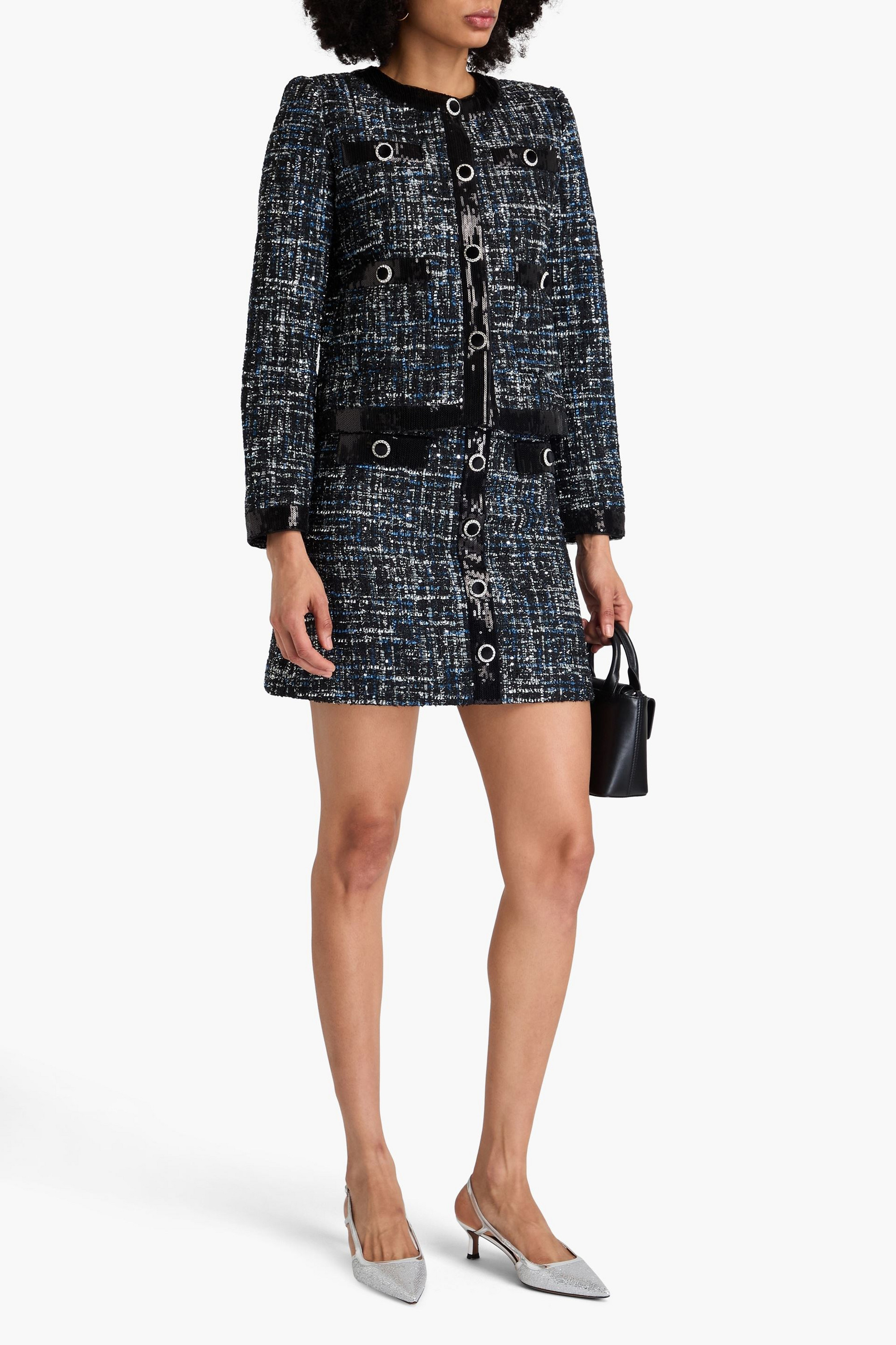 Rebecca Vallance Jacques embellished metallic tweed jacket