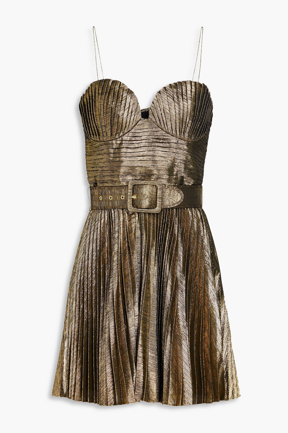Rebecca Vallance Josie Kleid Mit Metallischem Finish In Gold