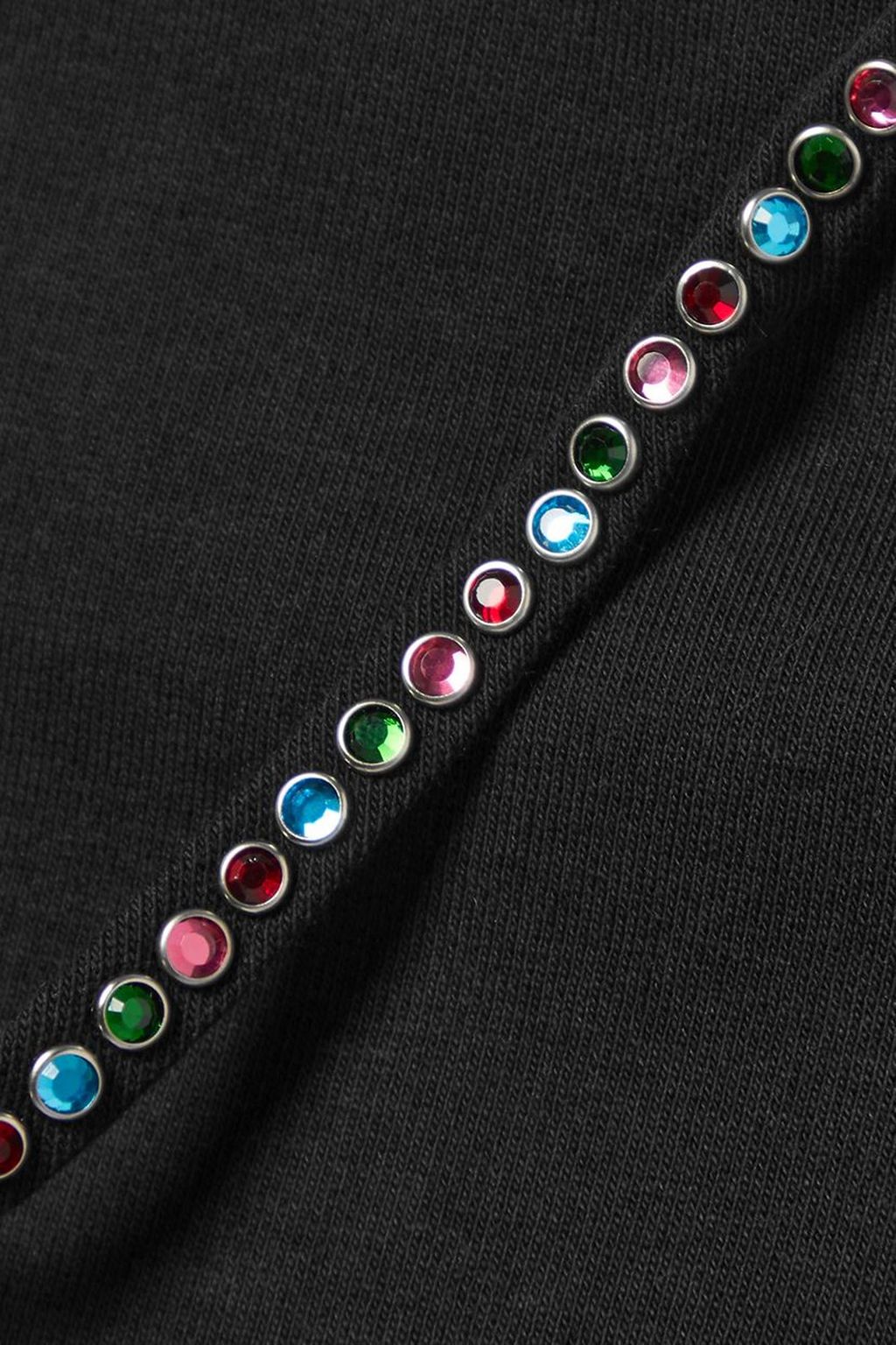 THE ATTICO Fujiko crystal-embellished cotton-jersey tank