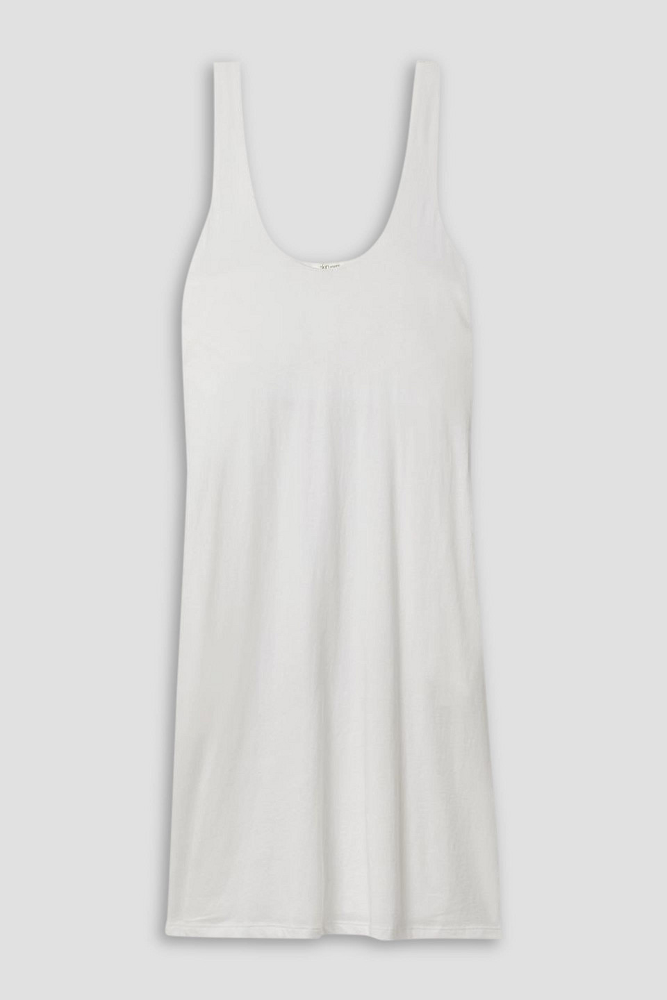 Skin Catherine Pima Cotton-jersey Chemise In Ivory