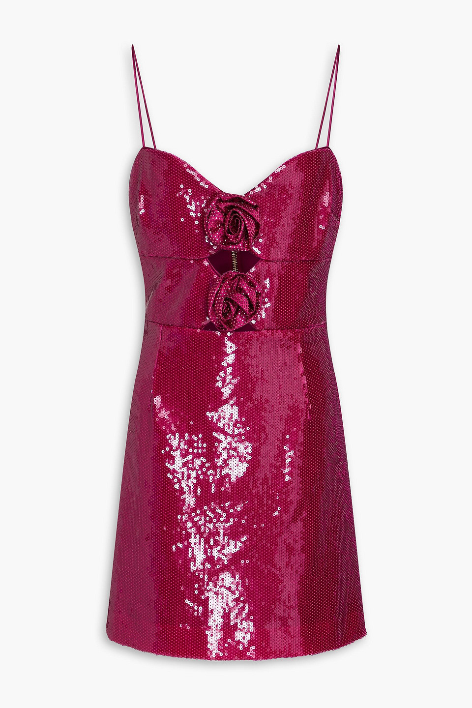 Rebecca Vallance Courtney Floral-appliquéd Sequined Tulle