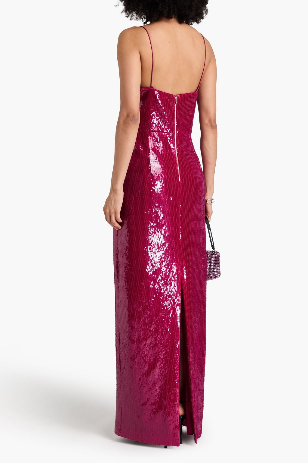 REBECCA VALLANCE Courtney cutout embellished stretch-tulle gown