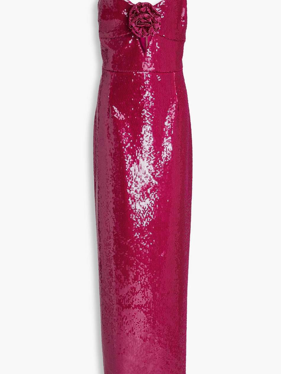 courtney cutout embellished stretch-tulle gown
